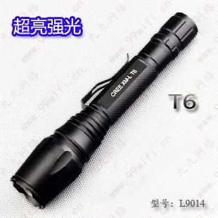 神火T6强光手电筒伸缩变焦调焦远射王(L9014)